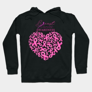 Breast Cancer Awareness Support Pink Ribbon T-shirt Hoodie